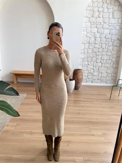 Triko Ve Tül Elbise Takım