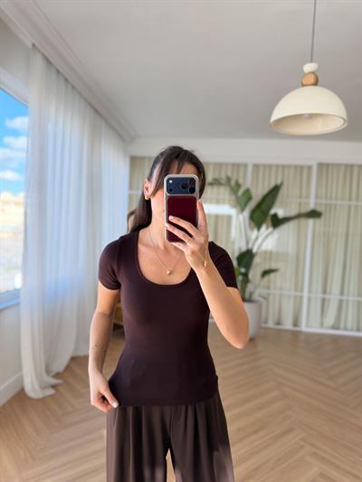 U Yaka Modal Kahverengi Body