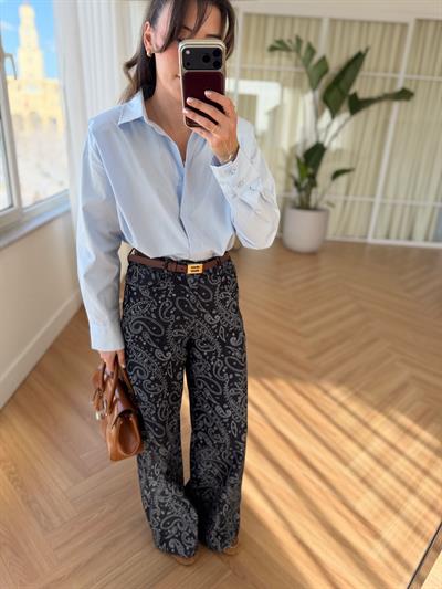 Vatkalı Bebe Mavisi Gömlek