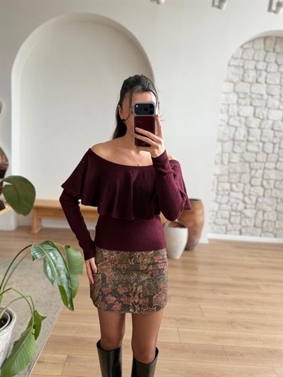 Violet Mürdüm Triko