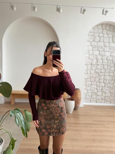 Violet Mürdüm Triko