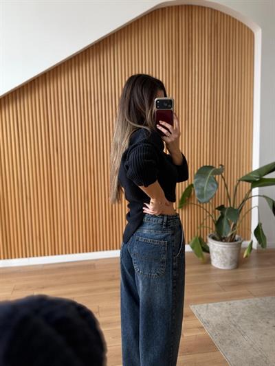 Yüksek Bel Mom Jean