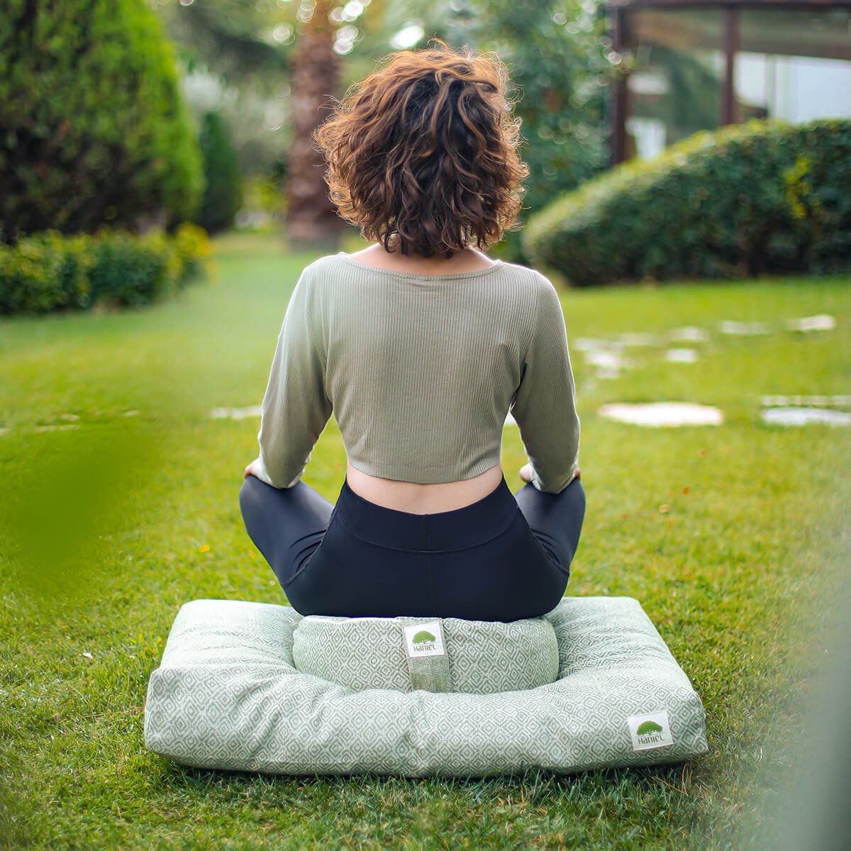 Lüks, Kaliteli  Yoga Mindfulness Meditasyon Minder Seti , Organik Pamuk Dolgulu