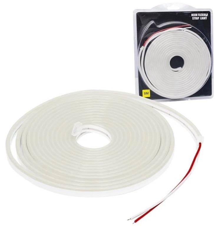 12V Beyaz Neon Led  5 Metre