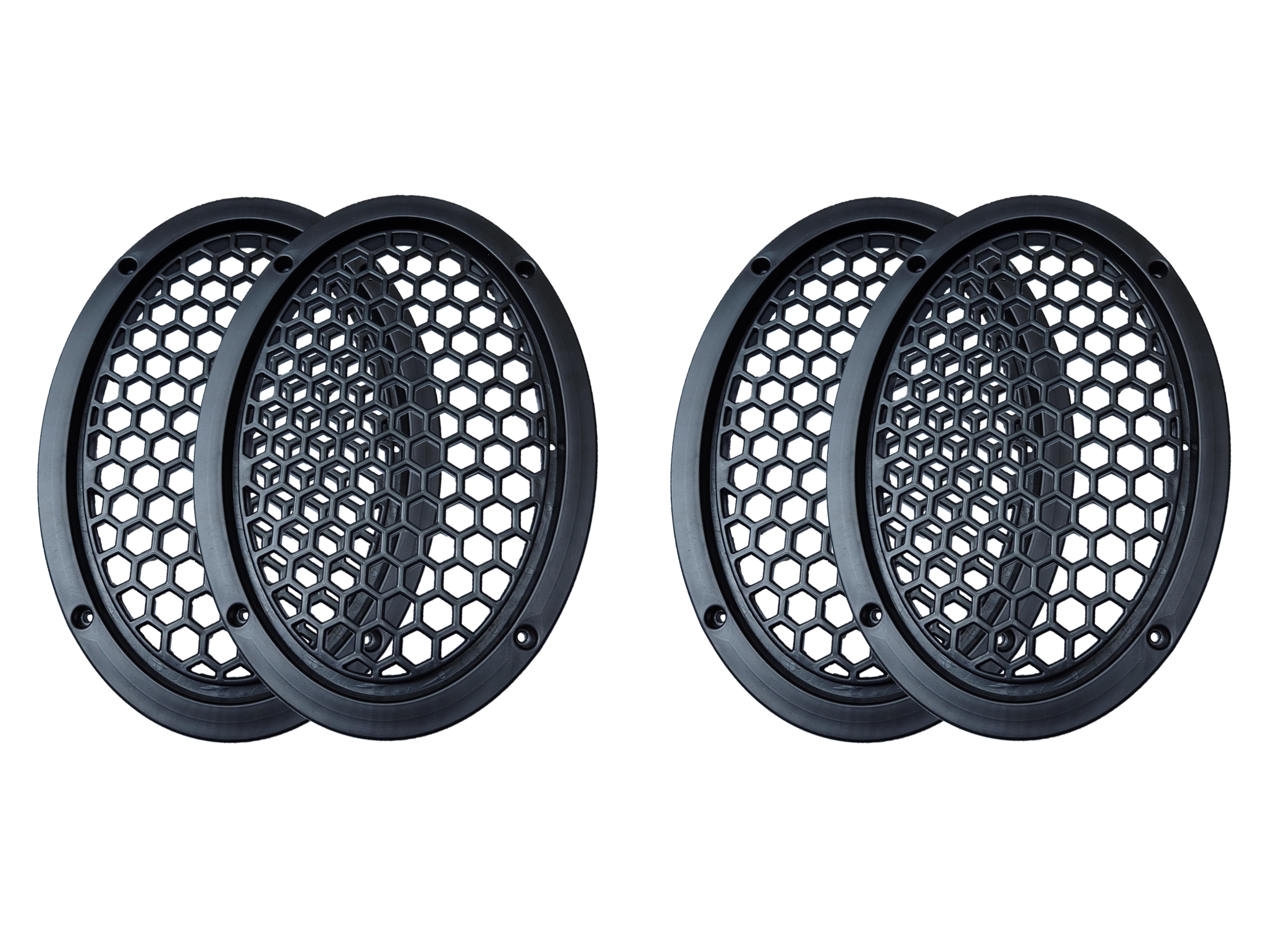 2 Adet - Oval Hoparlör Kapağı – (6x9) İnç Kaliteli Plastik Midrange Kapak