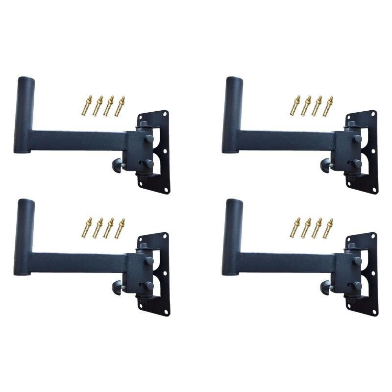 4 Adet - Hoparlör Duvar Sehpası Standı - Hareketli Hoparlör Askısı - Uzun