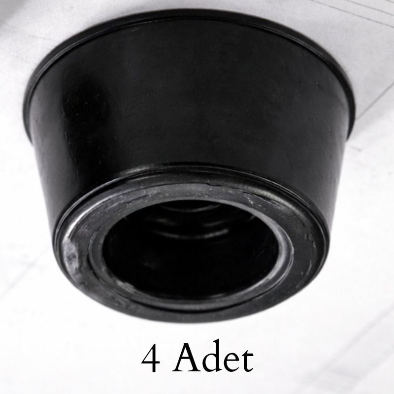 4 Adet - Mini Kauçuk Pabuç Ayak - Küçük Boy