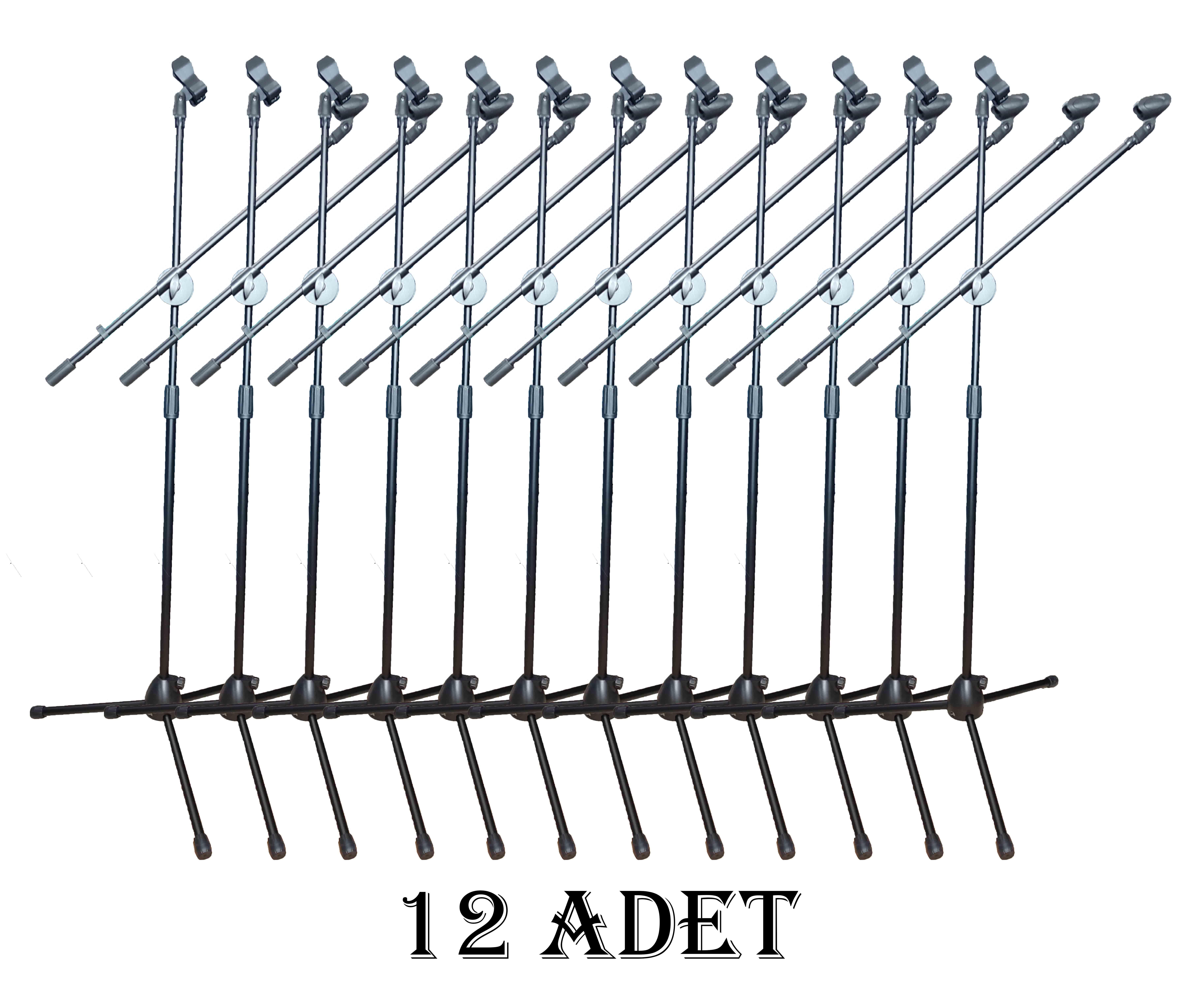 Akrobat Mikrofon Standı - Mikrofon Sehpası - 12 ADET