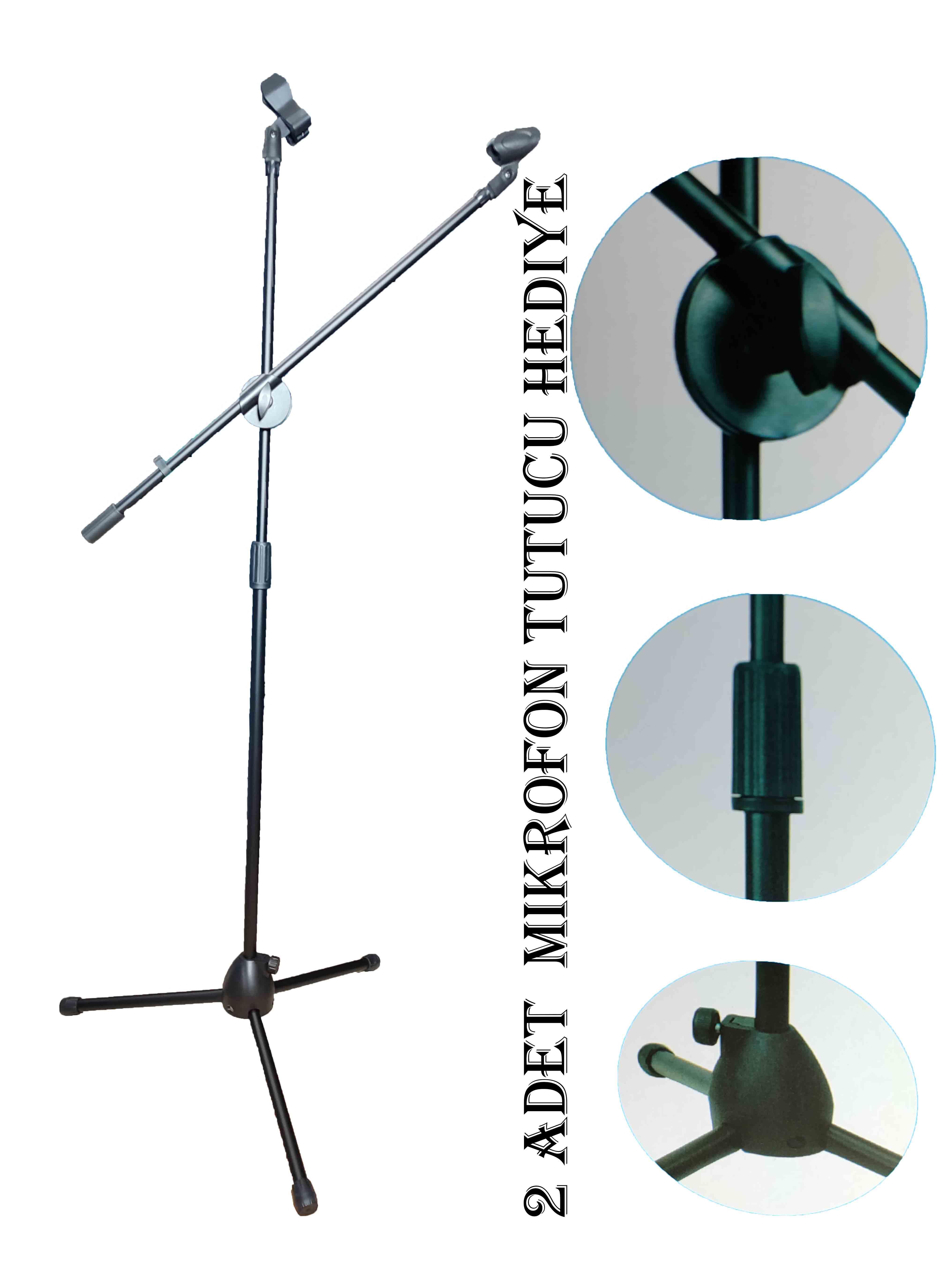 Akrobat Mikrofon Standı - Mikrofon Sehpası - 12 ADET
