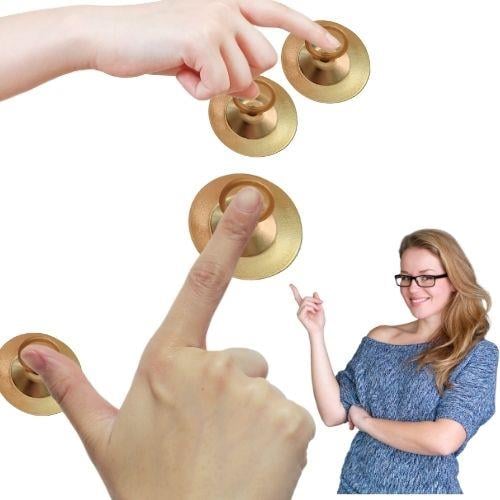 Metal Parmak Zili Tarkan Zili Dansöz Zili Oyun Zili ( 4 Adet)