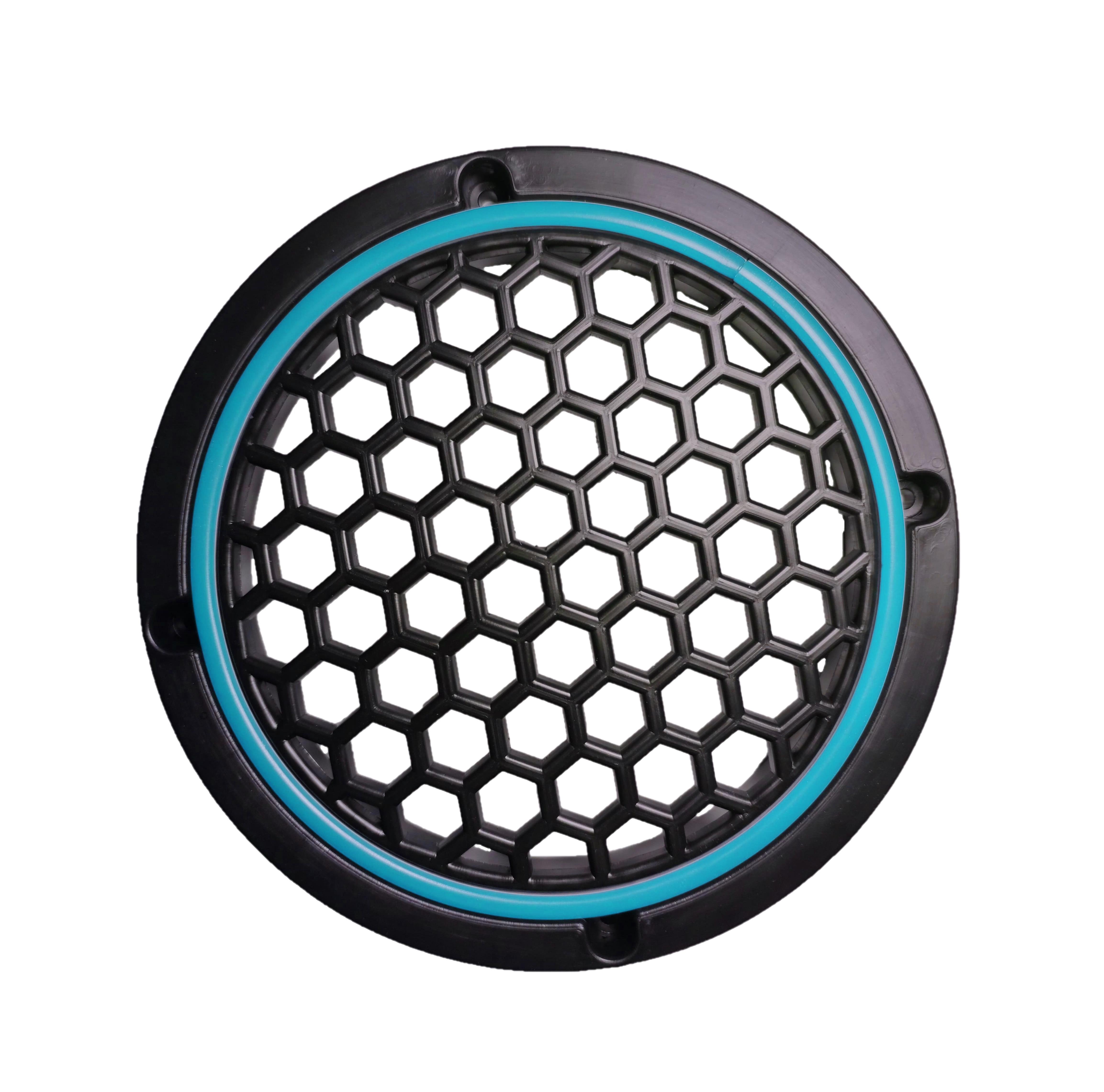 Neon Işıklı 16 cm Hoparlör ve Midrange Kapağı - 2 Adet - Turkuaz