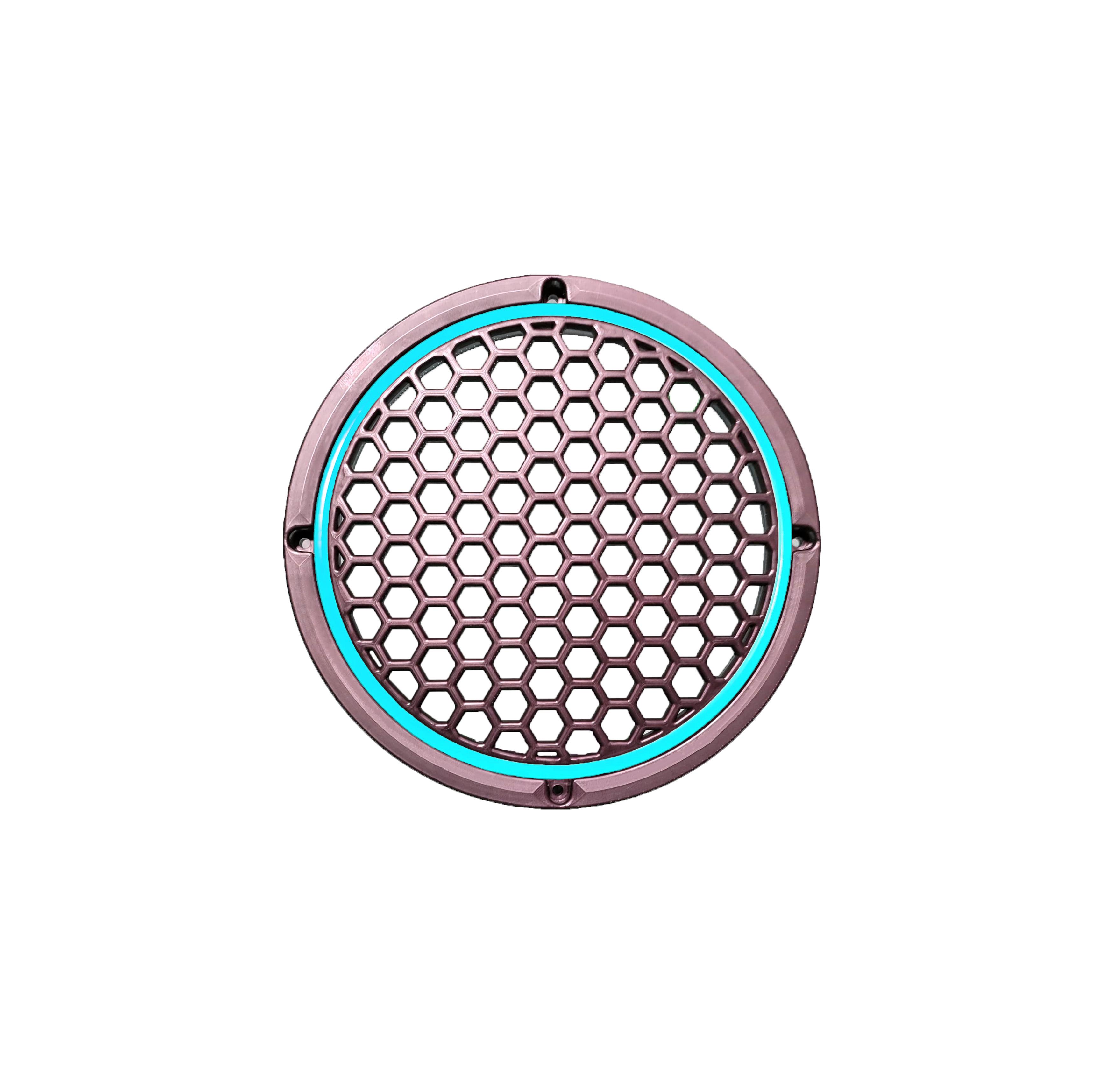 Neon Işıklı 20 cm Hoparlör ve Midrange Kapağı - 2 Adet - Turkuaz