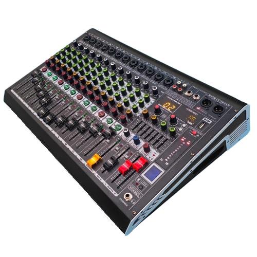 PM-12B1200 - 12 kanal 99 DSP Effect Power Mixer - 12 Mono + 1 AUX Giriş - 2x600 WATT