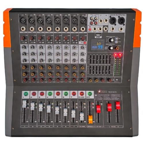 PM-8D1800FX - 8 kanal 99 DSP Effect Power Mixer - 8 Mono + 2 AUX Giriş - 2x900 WATT