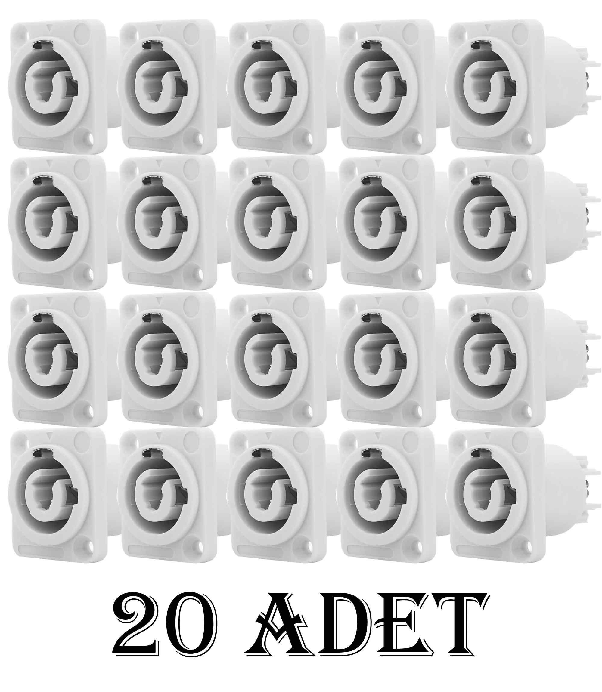 Powercon OUT Şase Konnektör 20A / 250V AC - 20 ADET