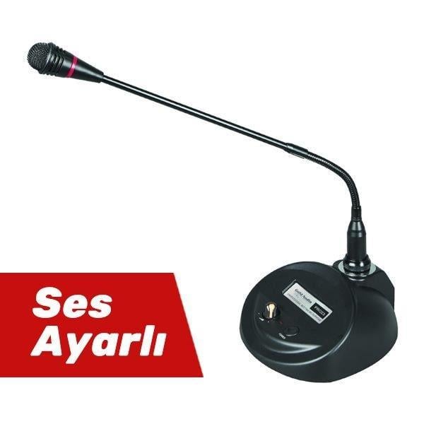 Pro 23 Masa Üstü Ses Ayarlı Ve Işıklı Kürsü Mikrofonu
