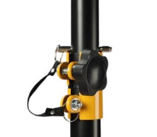 Profesyonel Metal Kabin Hoparlör Standı - Çift Makaslı - Sarı