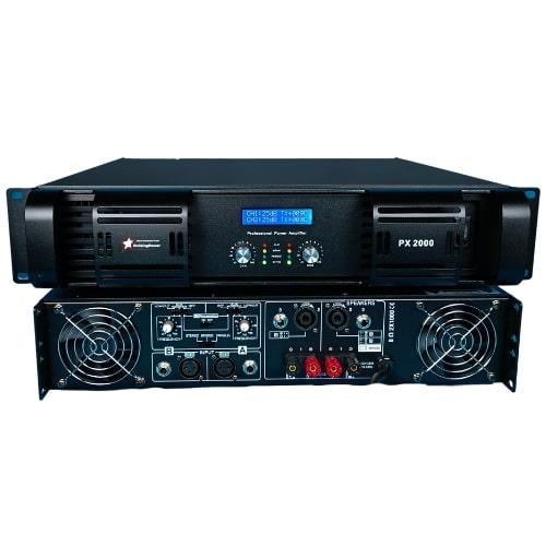 PX 2000 - 2 kanal 2U Power Amfi - 2x1000 WATT