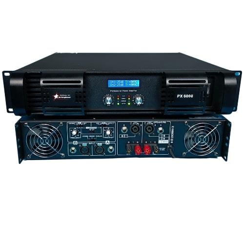 PX 6000 - 2 kanal 2U Power Amfi - 2x3000 WATT