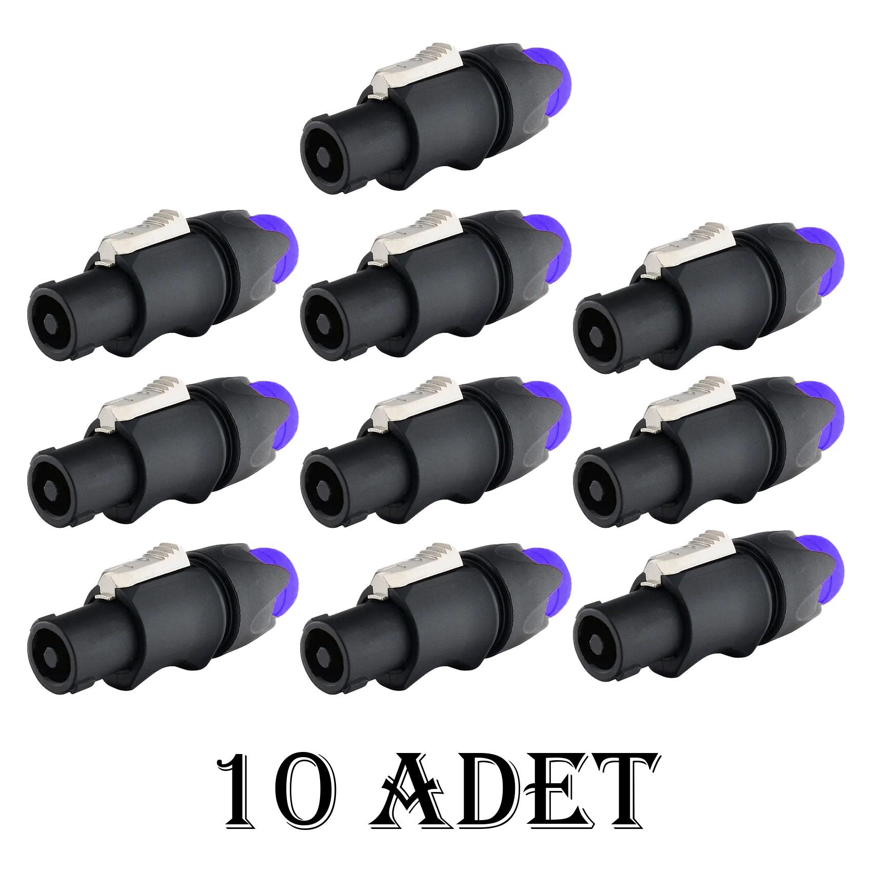 Spekon Erkek Fiş - 4 Pin Jak Konnektör Kaliteli Ve Ergonomik - 10 ADET