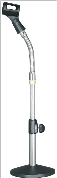 Tablalı Spiralli Kürsü Tipi Mikrofon Standı - Kısa Mikrofon Sehpası