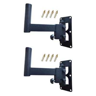 2 Adet Hoparlör Duvar Sehpası Standı - Hareketli Hoparlör Askısı Askı Aparatı - Kısa