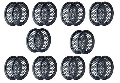 2 Adet - Oval Hoparlör Kapağı – (6x9) İnç Kaliteli Plastik Midrange Kapak