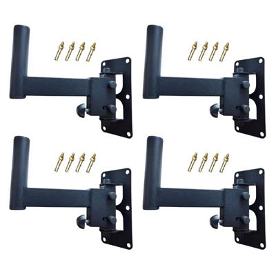 4 Adet Hoparlör Duvar Sehpası Standı - Hareketli Hoparlör Askısı Askı Aparatı - Kısa