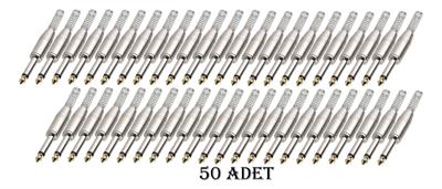 6.3 mm Mono Çivi Gitar Jak Yaylı - 50 ADET