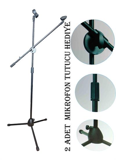 Akrobat Mikrofon Standı - Mikrofon Sehpası - 6 ADET