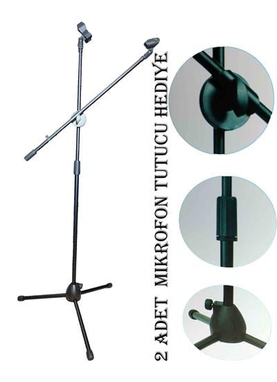 Akrobat Mikrofon Standı - Mikrofon Sehpası - 12 ADET
