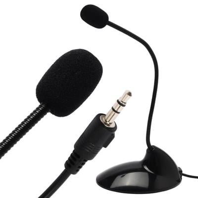 Masaüstü Bilgisayar Mikrofonu 3.5 mm Jacklı 1.8 Metre Kablolu Süngerli