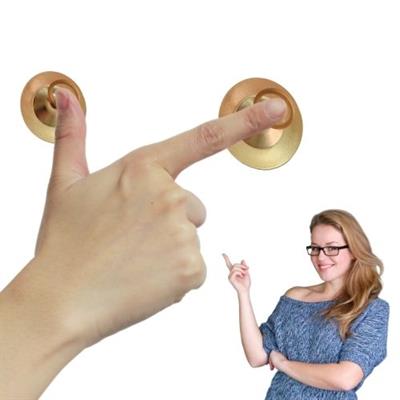 Metal Parmak Zili Tarkan Zili Dansöz Zili Oyun Zili ( 2 Adet)