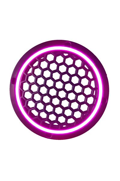 Neon Işıklı 16 cm Hoparlör ve Midrange Kapağı - 2 Adet - Mor