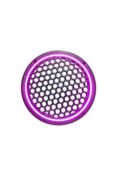 Neon Işıklı 20 cm Hoparlör ve Midrange Kapağı - 2 Adet - Mor