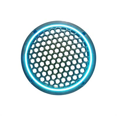 Neon Işıklı 20 cm Hoparlör ve Midrange Kapağı - 2 Adet - Turkuaz