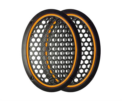 Neon Işıklı (6x9) İnç Kaliteli Plastik Hoparlör Ve Midrange Kapağı - 2 Adet - Turuncu