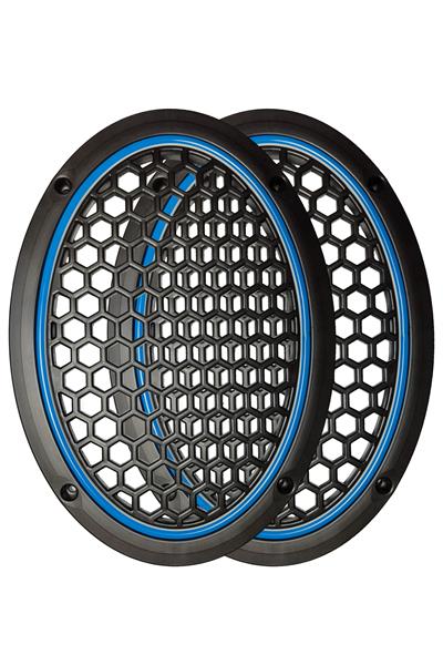 Neon Işıklı (6x9) İnç Kaliteli Plastik Hoparlör Ve Midrange Kapağı - 2 Adet - Mavi