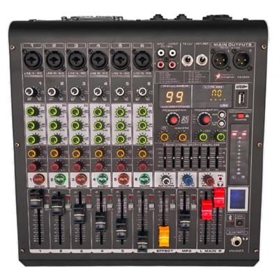 PM-6B800 - 6 kanal 99 DSP Effect Power Mixer - 6 Mono + 1 AUX Giriş - 2x400 WATT