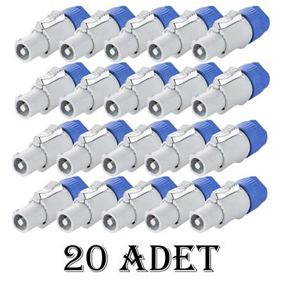 Powercon OUT Jak Konnektör 20A / 250V AC - 20 ADET