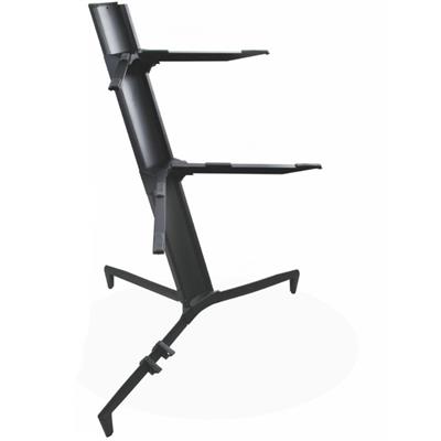 Profesyonel Spider Org Klavye Standı - Siyah Robot Org Sehpası Çift Katlı Çanta Hediyeli