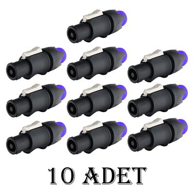 Spekon Erkek Fiş - 4 Pin Jak Konnektör Kaliteli Ve Ergonomik - 10 ADET