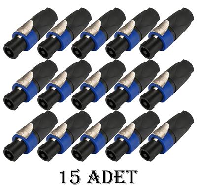 Spekon Erkek Fiş - 4 Pin Jak Konnektör Kaliteli - 15 ADET