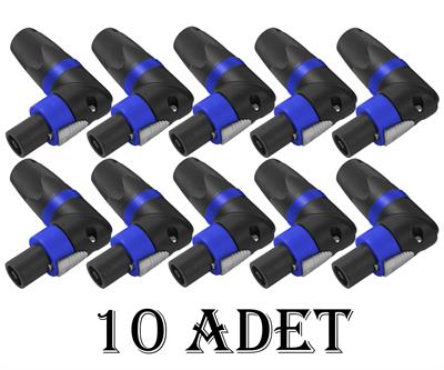 Spekon Erkek Fiş ( L Tipi ) - 4 Pin Jak Konnektör - 10 ADET