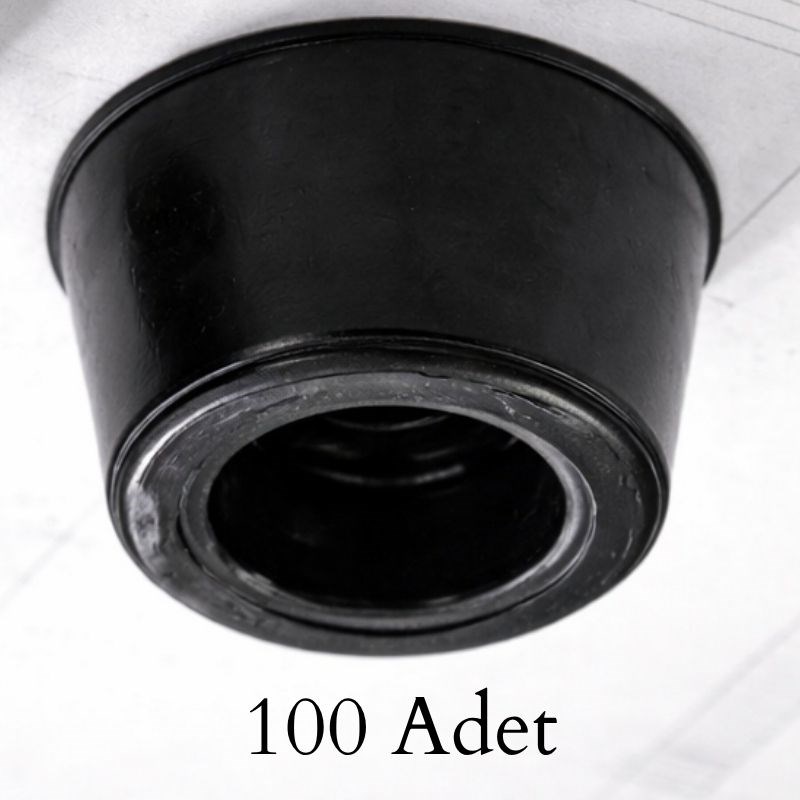 100 Adet - Mini Kauçuk Pabuç Ayak - Küçük Boy