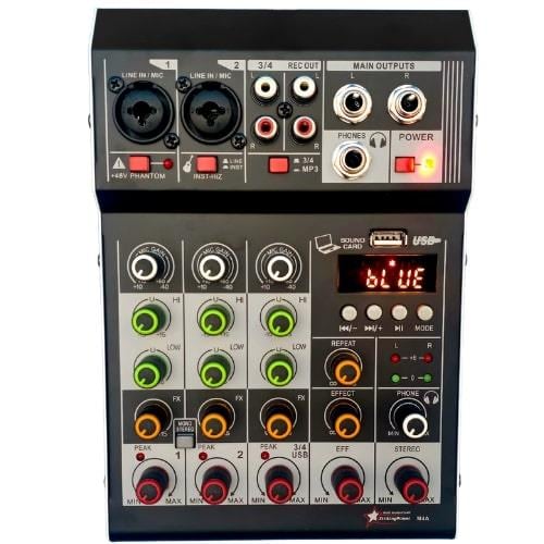 M4A - 4 kanal 16 DSP Effect Deck Mixer - 2 Mono 1 Stereo Giriş
