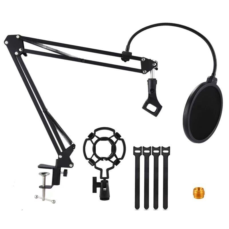Masa Tipi Condenser ve Dinamik Mikrofon Stand Seti -  Stüdyo Ve Yayıncı Seti