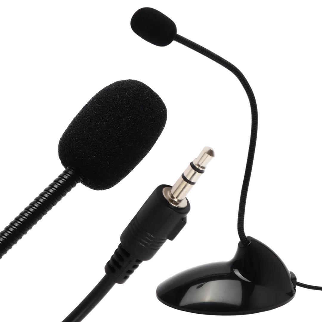 Masaüstü Bilgisayar Mikrofonu 3.5 mm Jacklı 1.8 Metre Kablolu Süngerli