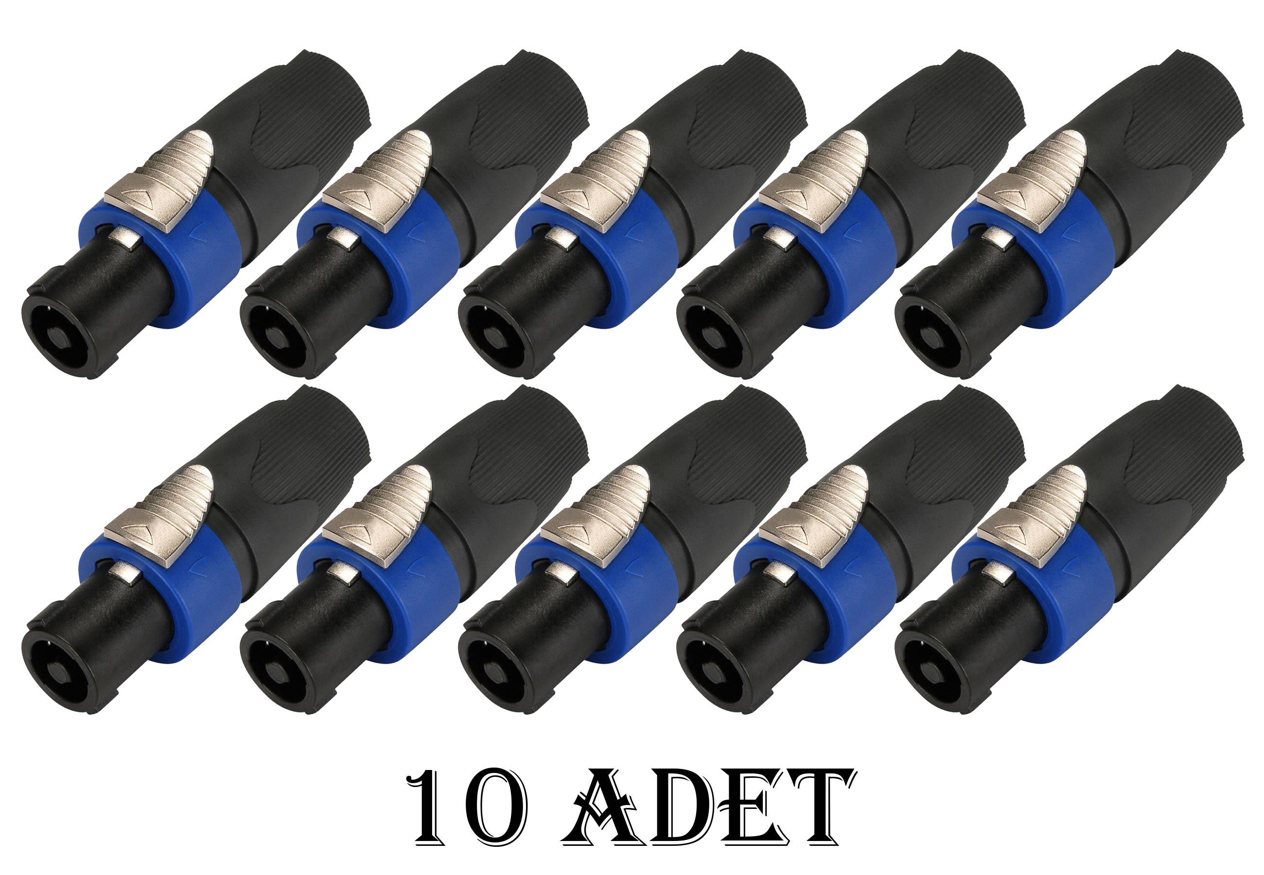 Spekon Erkek Fiş - 4 Pin Jak Konnektör Kaliteli - 10 ADET