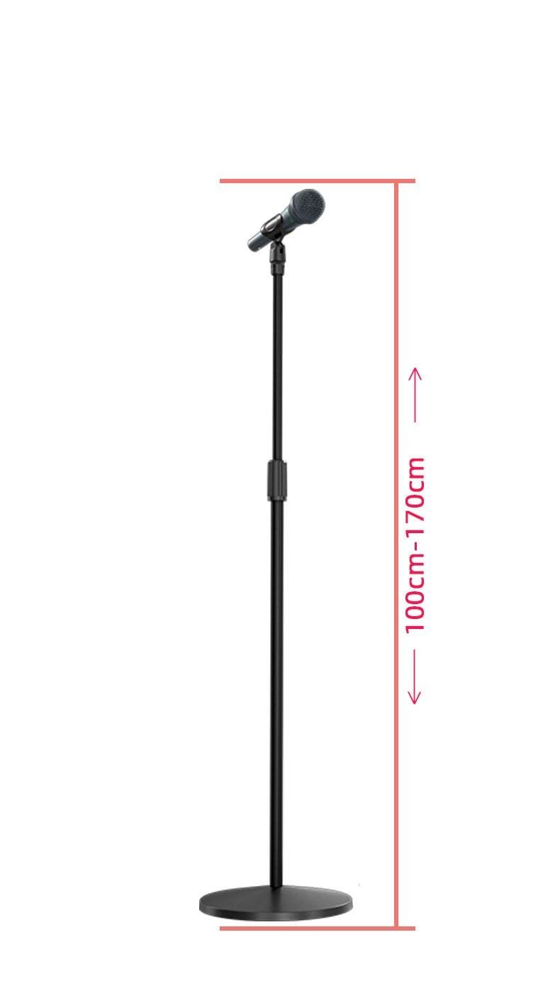 Tablalı Düz Solist Tipi Mikrofon Standı - Profesyonel Mikrofon Sehpası